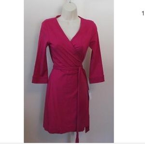 Pink DVF Wrap Dress